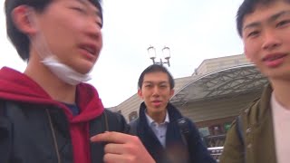 【ドッキリ】撮影中に背後から突然スーツさんが現れたらどうなるのか⁉長崎駅 [upl. by Bradski946]