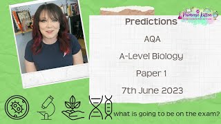 AQA ALevel Biology Paper 1  2023 Exam Predictions  7th June 2023 [upl. by Rufena]