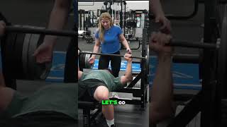 You let the biggest guy in the gym spot me today gym funny gymworkout gymtok [upl. by English]