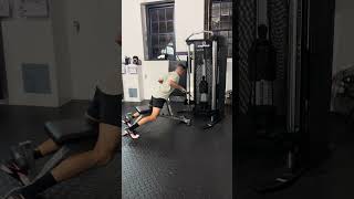 Chest supported 45 degrees low cable bar row pronation [upl. by Hanan]