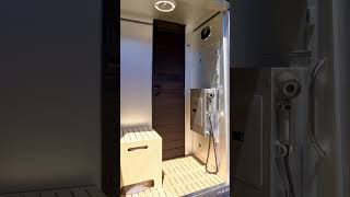 Next level recirculating shower system in this beautiful camper van vanliving rvlife [upl. by Kassandra]