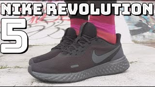 NIKE REVOLUTION 5  On feet comfort weight breathability and price review [upl. by Eladroc57]