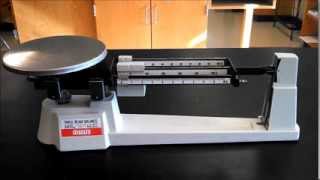 Tutorial Triple Beam Balance [upl. by Acnaiv]