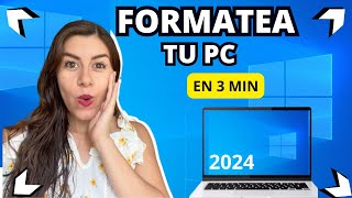 ✅Cómo FORMATEAR Mi Computadora FÁCIL 2024 [upl. by Audrit134]