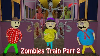 Gulli Bulli In Zombies Train Part 2  Railway Station  Gulli Bulli  Make Joke Horror [upl. by Nho]