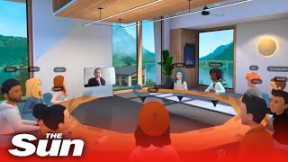 Facebook plans to launch a virtual meeting room app to bring people back together using VR headsets [upl. by Erehs729]