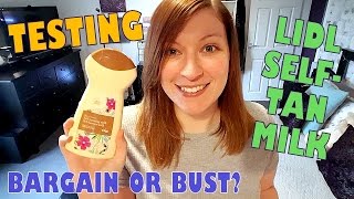 Testing LidlCien Fake Tan SelfTanning Milk amp How I Prep My Skin [upl. by Carolyne717]