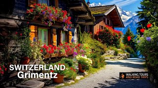 Grimentz Switzerland  Swiss Village Tour  Most Beautiful Villages in Switzerland 4k video walk [upl. by Morgenthaler220]