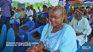 Moov Africa Togo  Cérémonie dinauguration dun nouveau bâtiment scolaire de l’EPP Mamissi [upl. by Hammond]