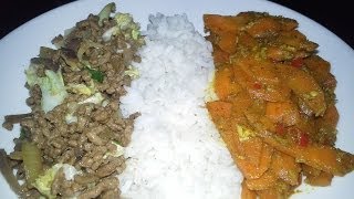 Curry fried Carrots with Ground Beef [upl. by Uthrop]