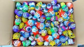 Surprise Eggs Unboxing  Lots Of Surprise Eggs and Kinder Joy Fun Video  ASMR [upl. by Akeemahs414]