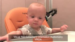 Hearing Test  Visually Reinforced Orientation Audiometry VROA [upl. by Glory293]