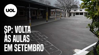 VOLTA ÀS AULAS EM SP GOVERNO PROGRAMA RETORNO ÀS ESCOLAS PARA 8 DE SETEMBRO [upl. by Gaither]