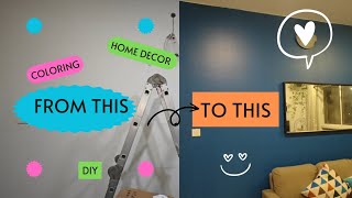 This is how we painted our housepaintingtutorial paintingforbeginners paintingvideo homedecor [upl. by Gnouc707]