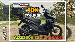 Pt 1  Honda Click 125i 40k Worth of Accessories amp Upgrade  RARA PH [upl. by Oeramed381]