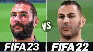 FIFA 23 vs FIFA 22  Gameplay Comparison [upl. by Salahi]