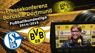 FC Schalke 04  Borussia Dortmund  BVBPressekonferenz zum 145 Revierderby [upl. by Herahab]