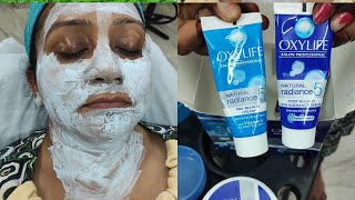 HOW TO OXYLIFE CREAM BLEACH NATURAL RADIANCE 5 SALON PROFESSIONAL BLEACHVARSHA MAKEOVER [upl. by Israeli388]