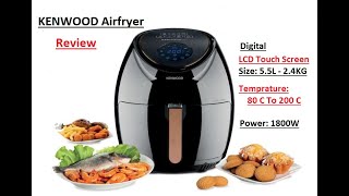 KENWOOD Air fryer Review  HFP50  55L  مواصفات و مميزات و عييوب قلاية هوائية كينوود [upl. by Idnam]