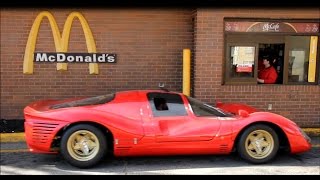 Running Errands in a Ferrari 330 P4 RCR Race Car on the steet [upl. by Afatsum]