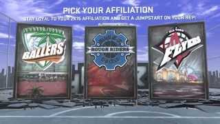 NBA 2K16 MyPARK Introduction Choosing an Affiliation [upl. by Bryce]