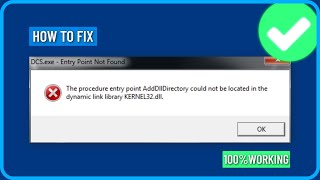 How to Fix Entry Point Not Found the Dynamic Link Library Kernel32dll Error in Windows 7 [upl. by Nodmac]