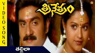 Thallila Video Song  Trinetram Movie Video Songs  Raasi  Sijju  TVNXT Telugu Music [upl. by Einitsed16]