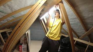 Screwfix Lap Oxbo batten light Install in Loft Screwfix LapOxbo [upl. by Haibot986]