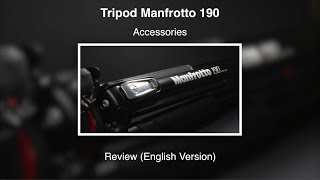 Manfrotto 190 Tripod  Accessories  Review English Version [upl. by Rot456]