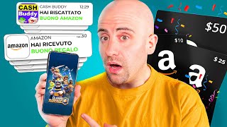 Come guadagnare BUONI AMAZON gratis GIOCANDO con CASH BUDDY [upl. by Anelim397]