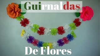 Guirnaldas de papel crepedecoraciones para fiestas5 de mayoy mucho mas [upl. by Aramaj]