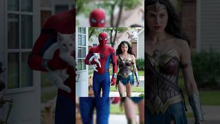 AI Cat story  Spiderman and Wonder Woman aicat [upl. by Per]