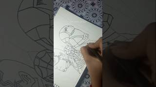 Avengers😳🔥Drawingcaptainamerica spiderman ironman avengers drawing [upl. by Vassell]