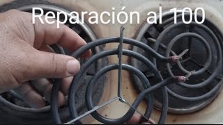 cómo reparar cosina electrica de 2 hornillas y mantenimiento correctamente al 100 [upl. by Teiv]