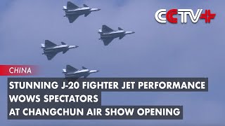 Stunning J20 Fighter Jet Performance Wows Spectators at Changchun Air Show Opening [upl. by Etka]