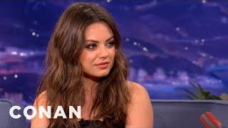 Mila Kunis Has A Badass Stare Of Doom  CONAN on TBS [upl. by Davide]