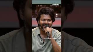 Thalapathy own voice ❤️ song thalapathyvijay trisha viralvideo tranding shorts [upl. by Tnahs748]