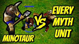 MINOTAUR vs EVERY MYTH UNIT  Age of Mythology [upl. by Pollux]