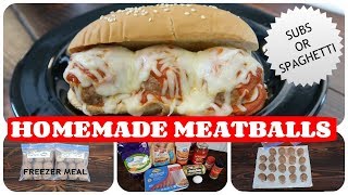 QUICK amp TASTY HOMEMADE MEATBALL SUB [upl. by Rinna]