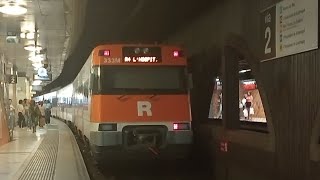 Rodalies Renfe Circulaciones por Plaça Catalunya UT447 [upl. by Liebman]