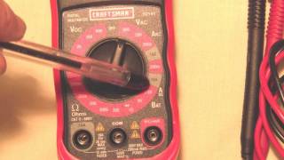 How to use a Multimeter for beginners  KK4WW [upl. by Buckler]