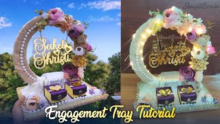 DIY Vintage Ring Platter for Engagement  👰🏻 Engagement Ring Tray Tutorial engagementringtray [upl. by Annahsed]