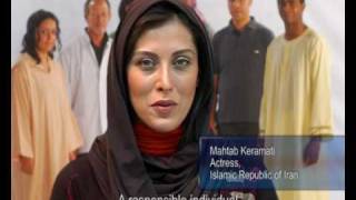 Mahtab Keramati UNICEF Iran Goodwill Ambassador speaks on World AIDS Day 2008  Part 1 [upl. by Llednar]