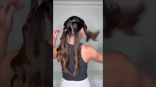 Braid pigtails tutorial hairstyles hairtutorial hair [upl. by Doscher]