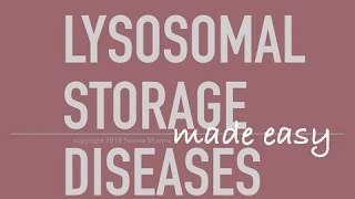 Lysosomal Storage Diseases Made Easy Sphingolipidoses [upl. by Pellegrini]