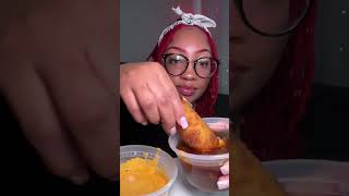 ASMR cheesy crunchy asmrmukbang eggrolls asmr notalkingmukbangasmrfood mukbang [upl. by Dixie990]