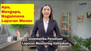 Penyusunan Laporan Monitoring dan Evaluasi Kebijakan Materi Diklat Analis Kebijakan [upl. by Durstin528]