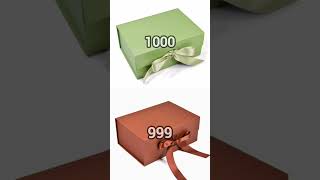 🎁🎁1000 VS 999 choose your gift shorts eligeturegalo [upl. by Aninnaig823]