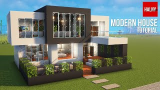 Minecraft modern house tutorial [upl. by Selby]