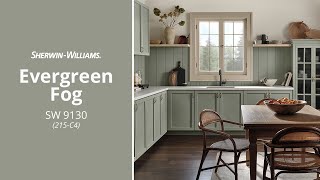 January 2022 Color of the Month Evergreen Fog  SherwinWilliams [upl. by Elita]